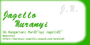 jagello muranyi business card